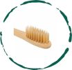 Eco-Friendly Bamboo Toothbrush with Ultra-Soft BPA-Free Nylon Bristles - Natural