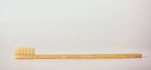 Eco-Friendly Bamboo Toothbrush with Ultra-Soft BPA-Free Nylon Bristles - Natural