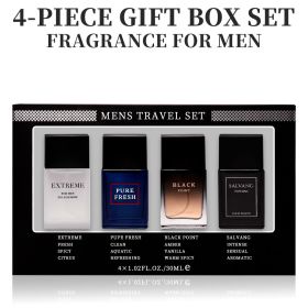 4-Piece Set, Men's Eau De Toilette Spray Gift Box, Long Lasting Fragrance, 4 Different Flavor, Perfect For Holiday Gifts, Dating, Daily Life, Par (88597: 88597)