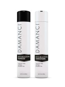 DAMANCI Hydrating Shampoo & Conditioner Duo with Keratin, Salt Free, Paraben and Sulfate Free, Restore Hair and Remove Frizz (size: 10 Oz)