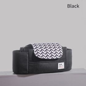 Portable Diaper Bag Stroller Bag Organizer High Capacity Baby Nappy Bag Maternity Bag for Baby Care for Mom (Color: black)