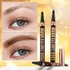 3 Colors Quad Wild Eyebrow Eyebrow Pencil Waterproof Non-Halogenating Extremely Fine Liquid Water Eyebrow Pencil